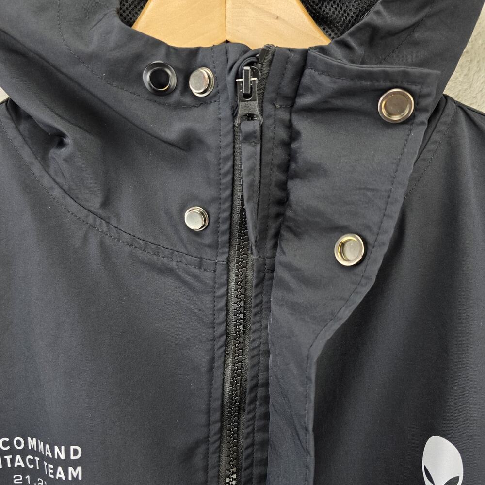 Alienware Windbreaker Jacket Mens Small Black Area 51 Contact Team Gaming AOP - Picture 5 of 11